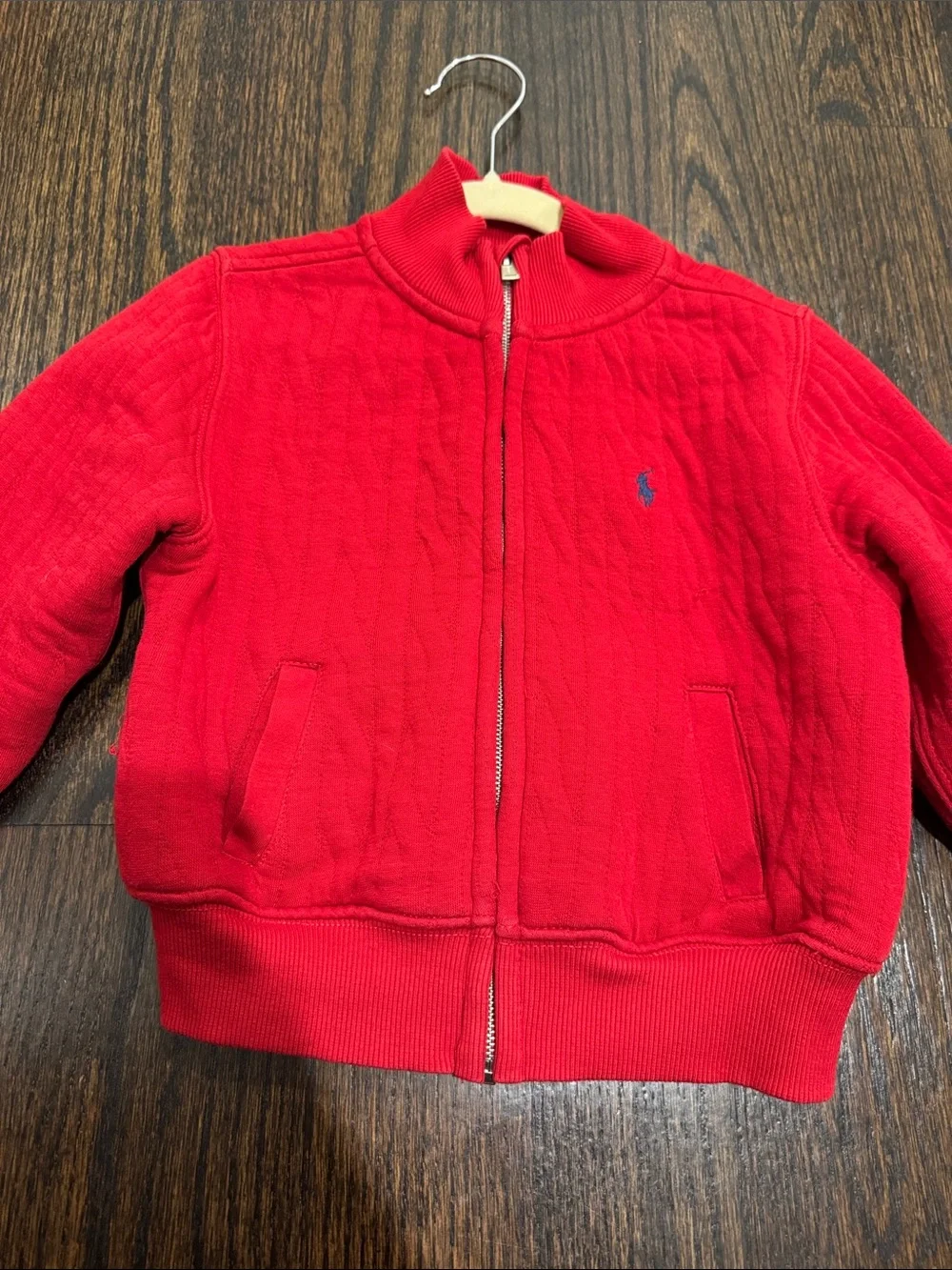 Ralph Lauren Kids Red Quilted Zip Jacket